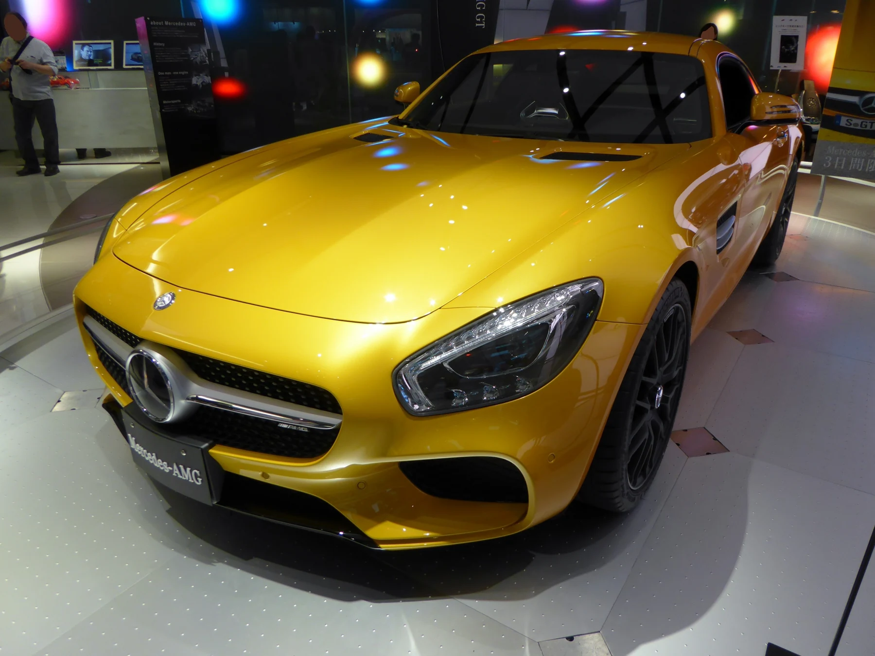 Mercedes-AMG GT S coupe, three-quarter front view