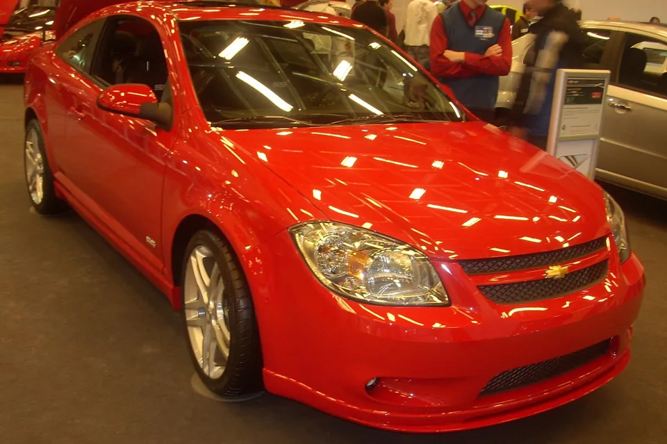 Red 2010 Chevrolet Cobalt SS coupé, front three-quarter view