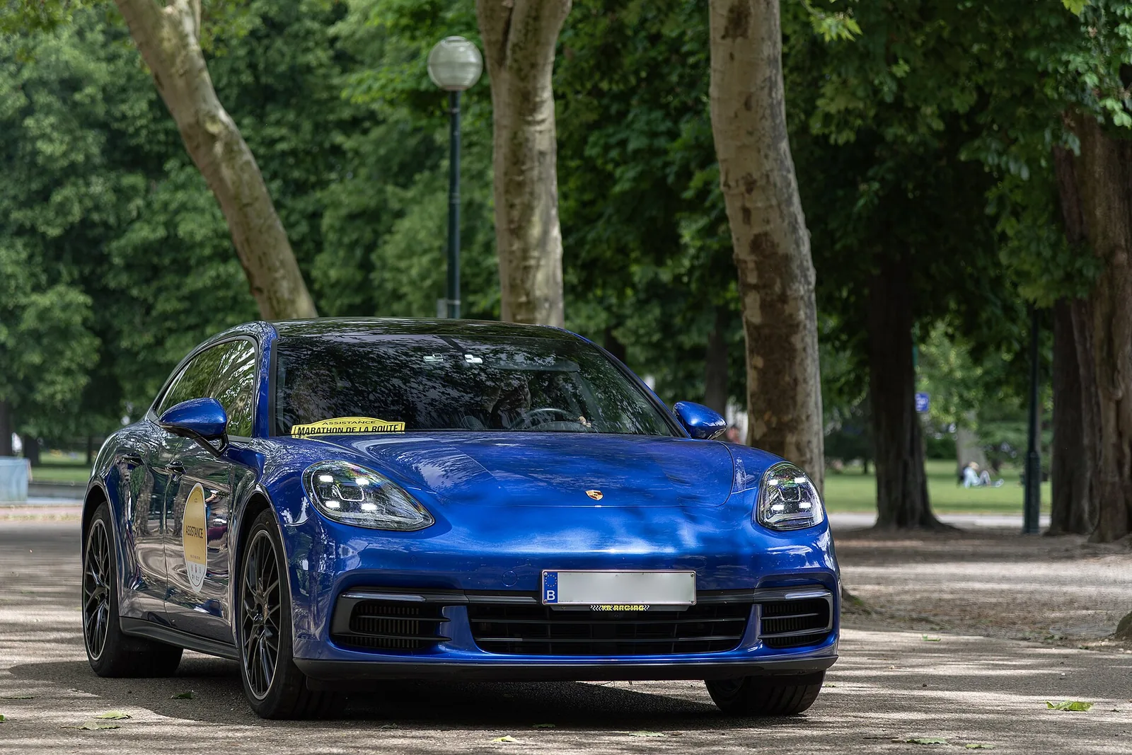 Porsche Panamera Sport Turismo, front three-quarter view
